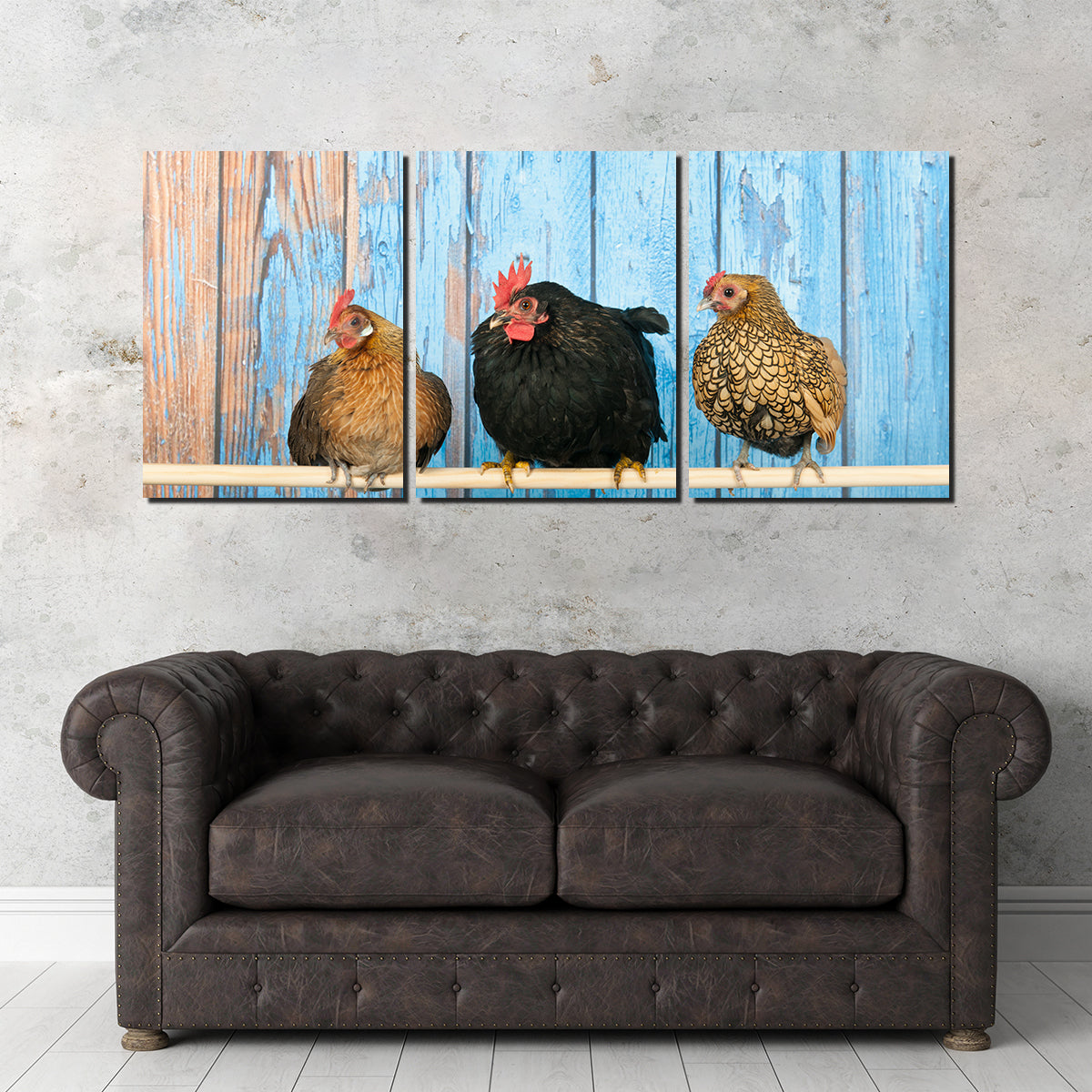 Exquisite Chickens in Henhouse Wall Art for Home Decor