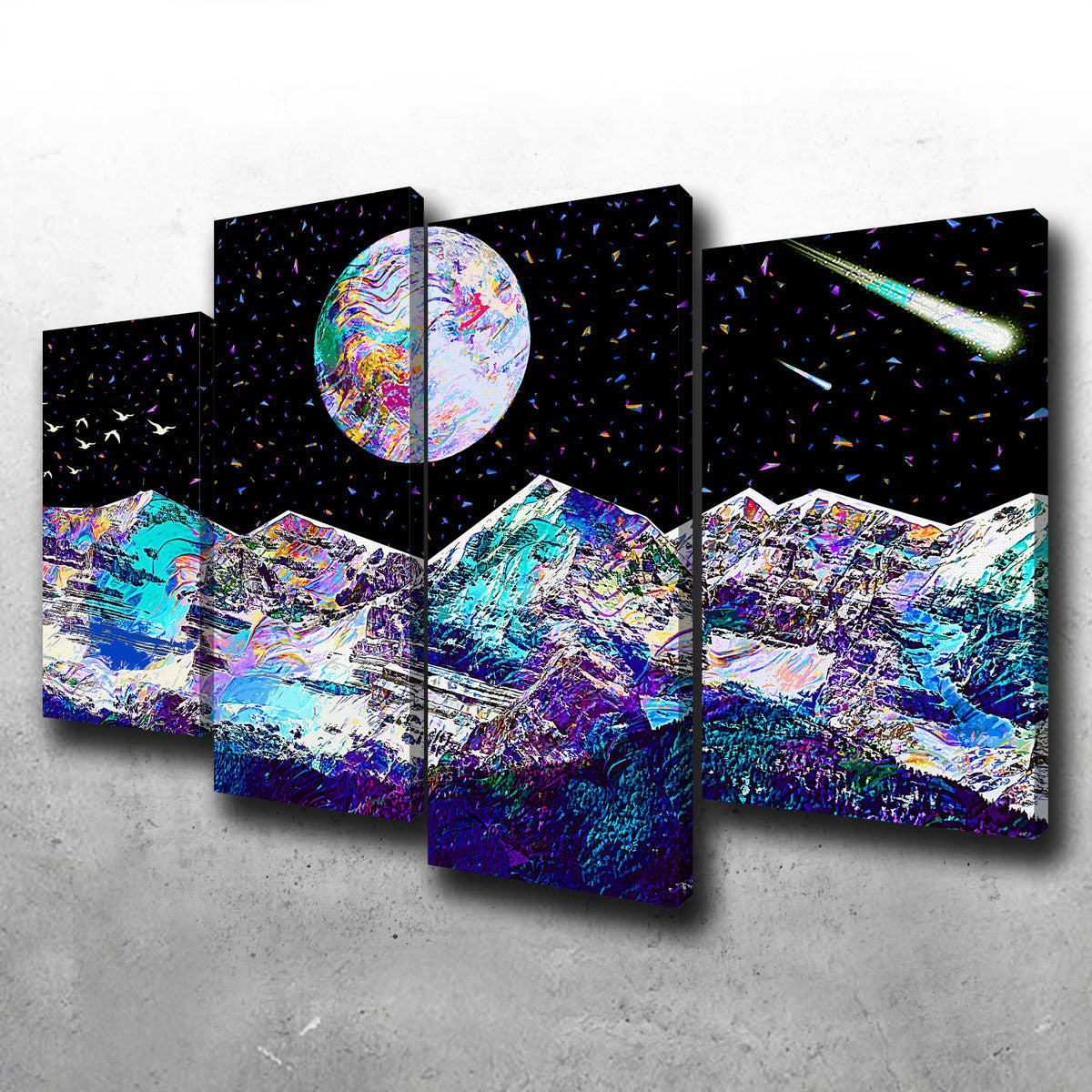 Stunning Abstract Moon Wall Art by Gab Fernando