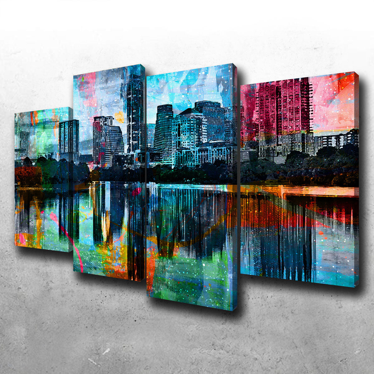 Stunning Abstract Austin Wall Art for Modern Interiors