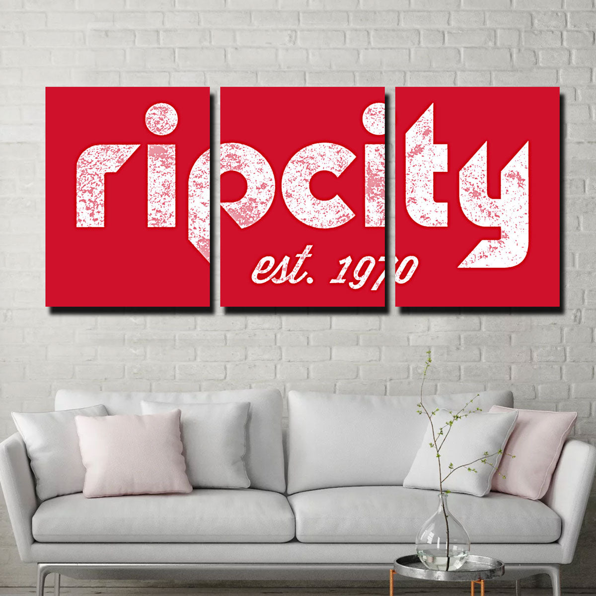 Rip City Premium Wall Art - Sustainable Pine Wood Framed