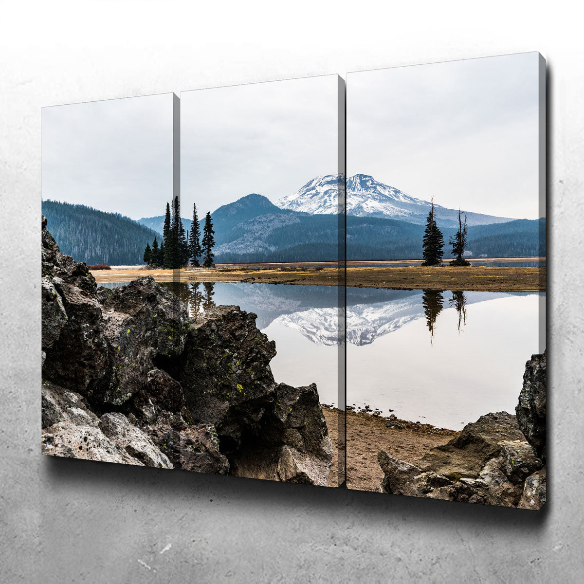 Breathtaking South Sister Mountain - Sparks Lake Wall Art for Your Home Decor
