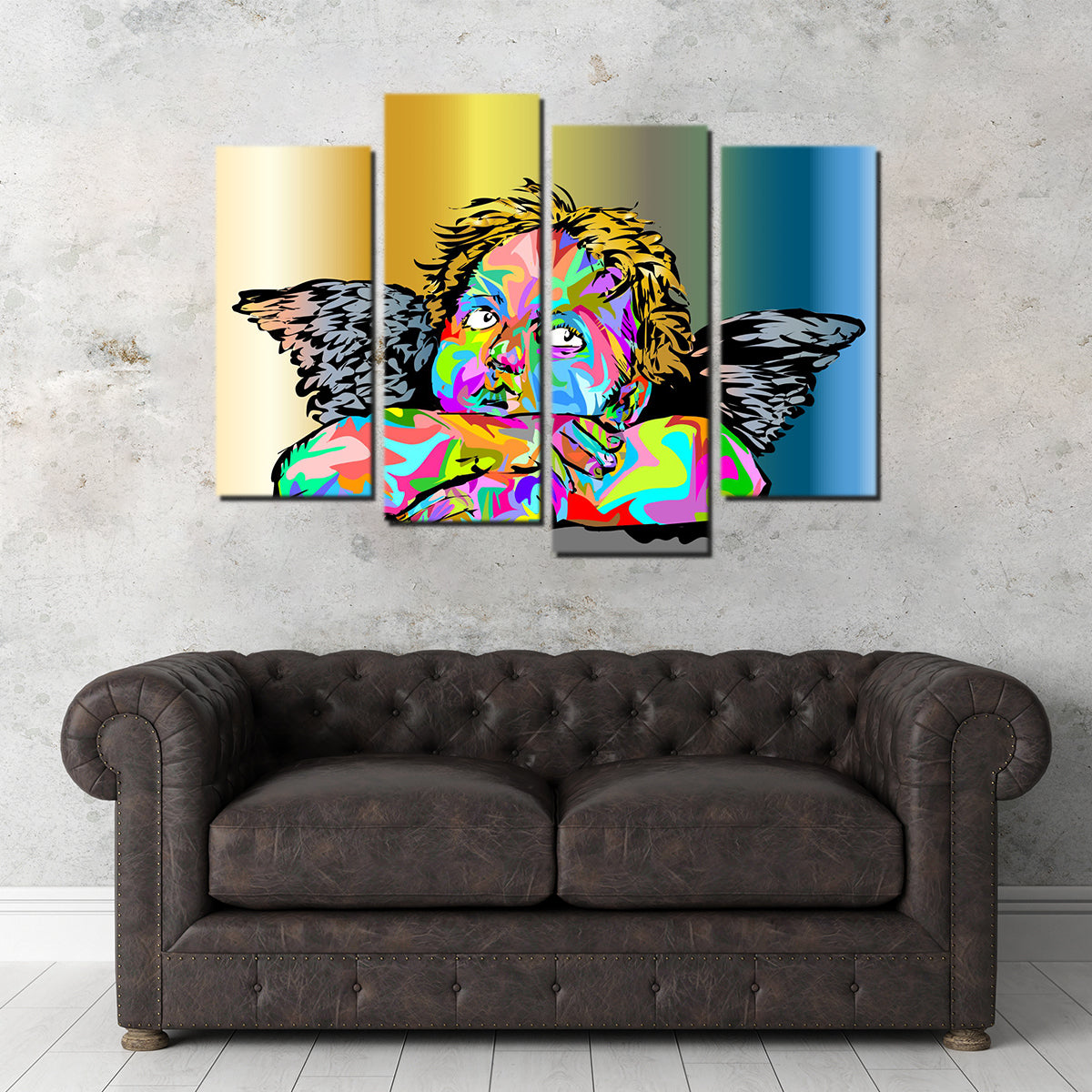 Exquisite Cherub Wall Art - Handmade with Sustainable Materials