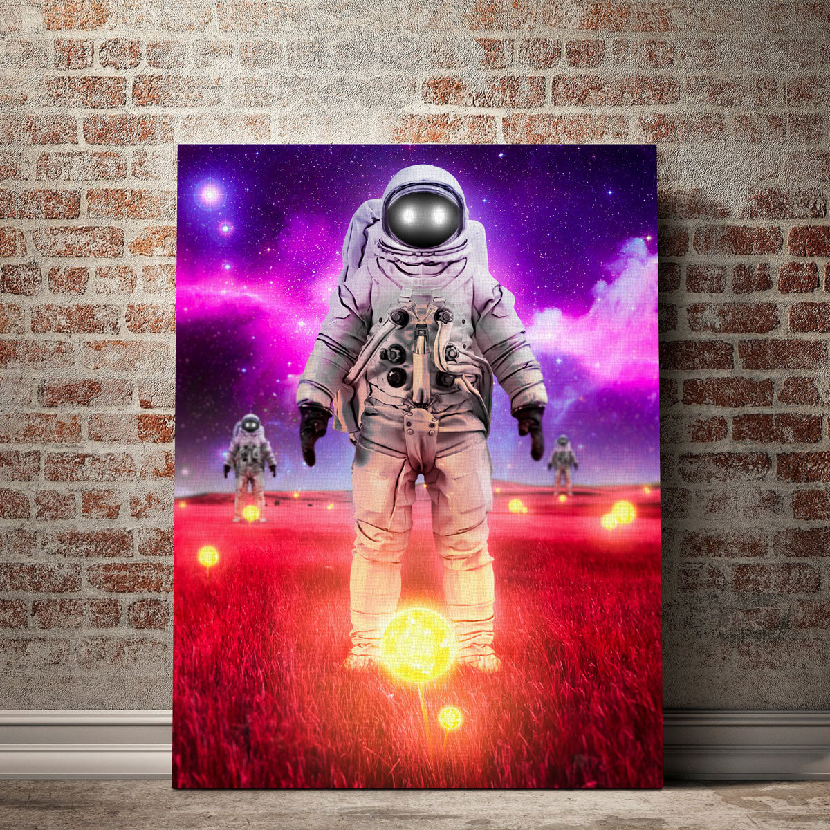 Stunning Space Sunflowers Wall Art for Modern Interiors