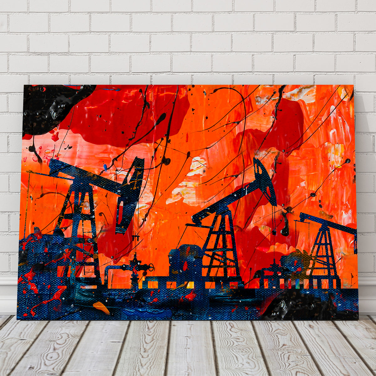 Exquisite Pumpjack Wall Art by Stephen Chambers
