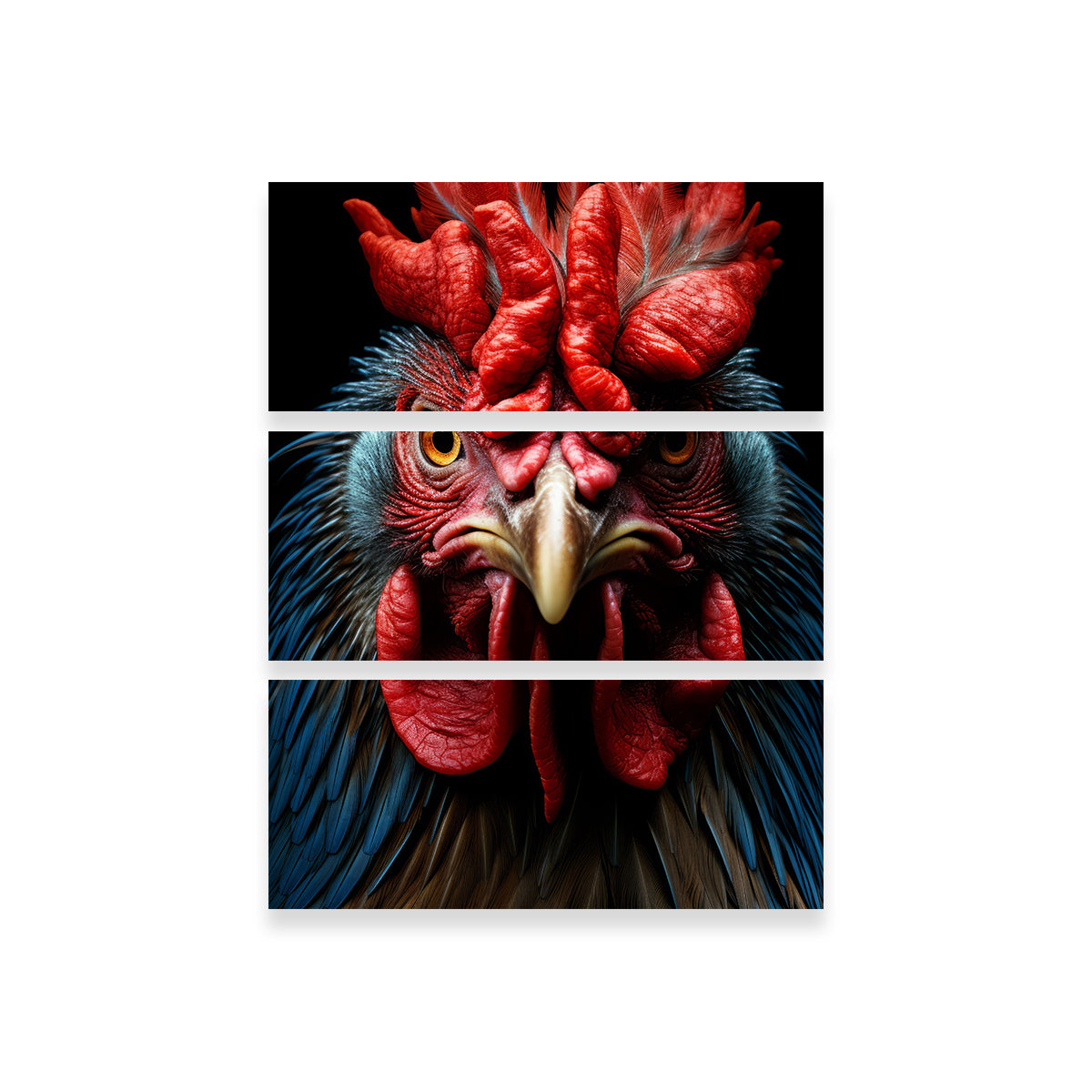 Stunning Rooster Black Wall Art for Home Decor