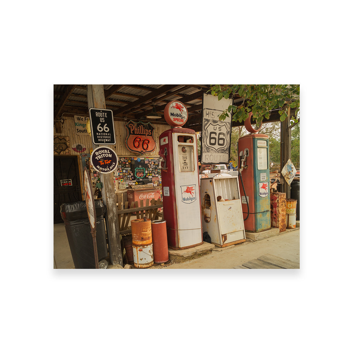 Authentic Route 66 in Arizona Canvas Prints