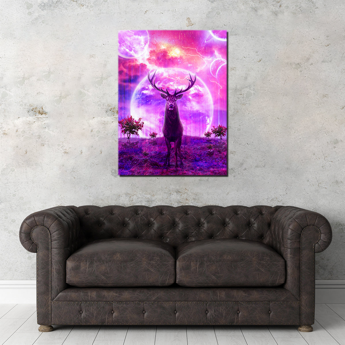 Exquisite Deer Space Wall Art by INDOARC