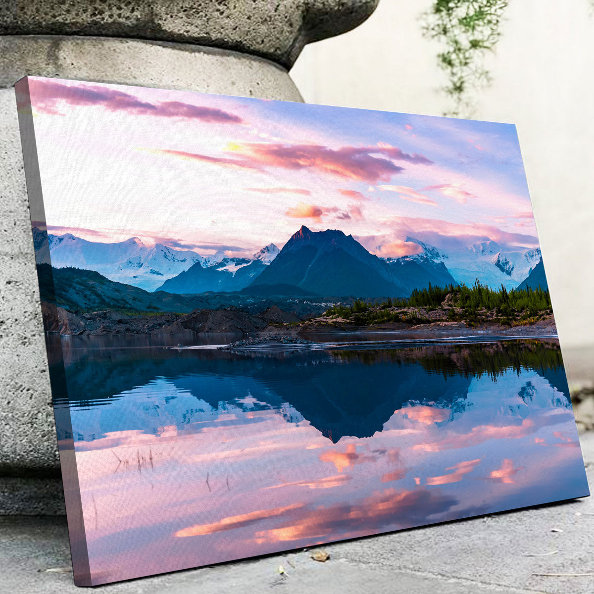 Stunning Glacier Sunset Wall Art by Lucas Moore