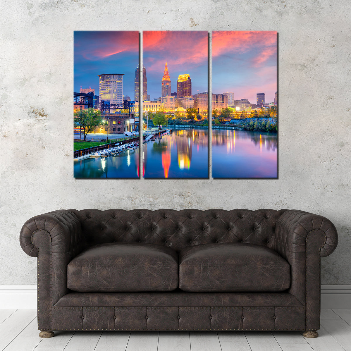 Stunning Cleveland Skyline Wall Art - Museum Quality Canvas Prints