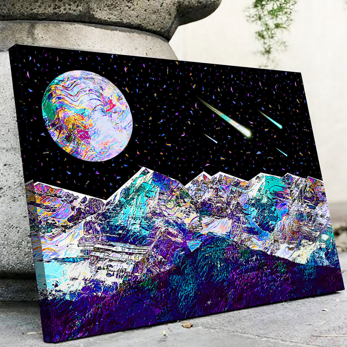 Stunning Abstract Moon Wall Art by Gab Fernando
