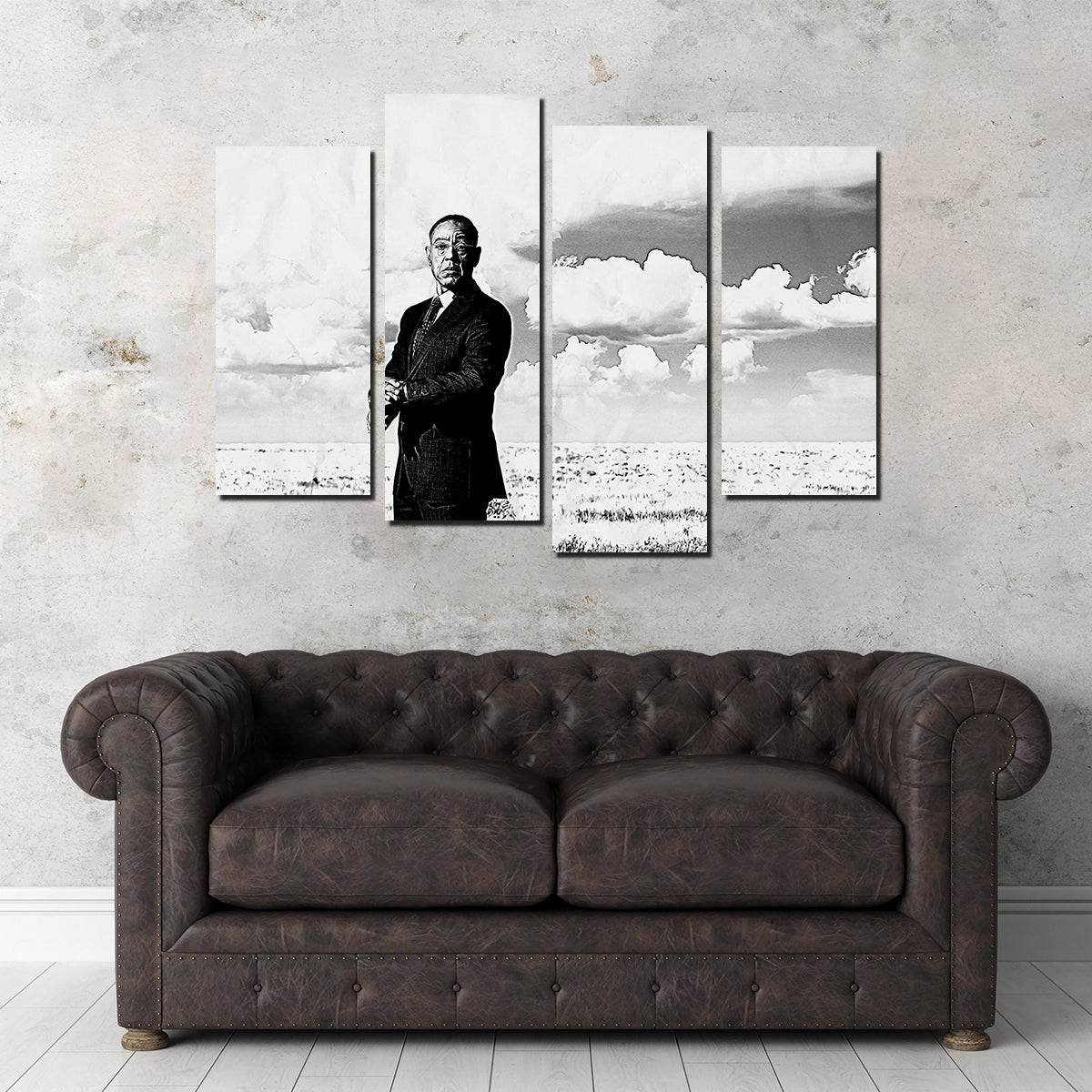 Stunning Gus Fring Grayscale Wall Art for Home Decor