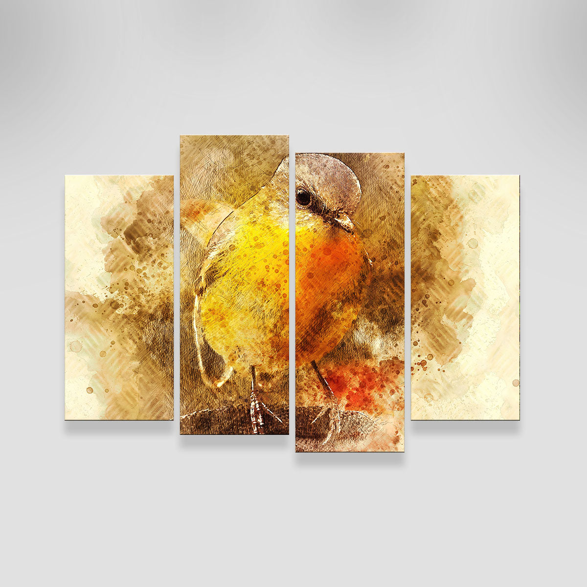 Charming Little Bird Wall Art by Denise Dundon