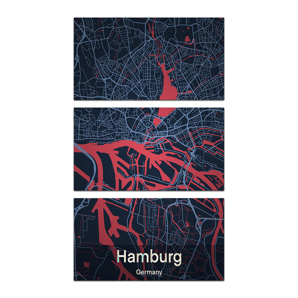 Exquisite Hamburg Wall Art by Tovu Yovi