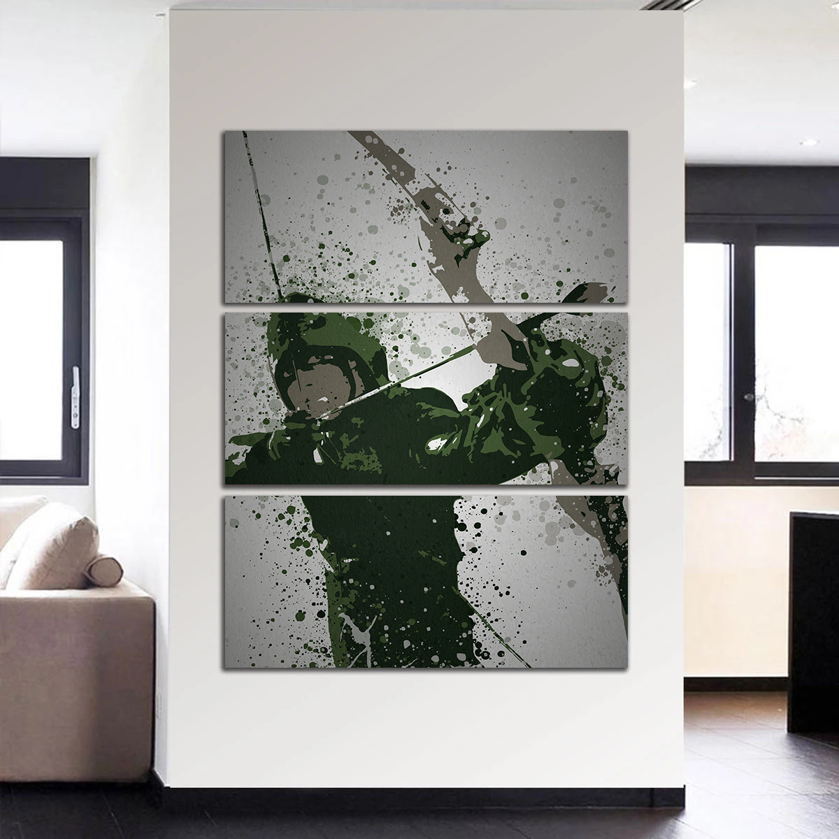 Stunning Emerald Archer Wall Art - Ideal for Home Decor