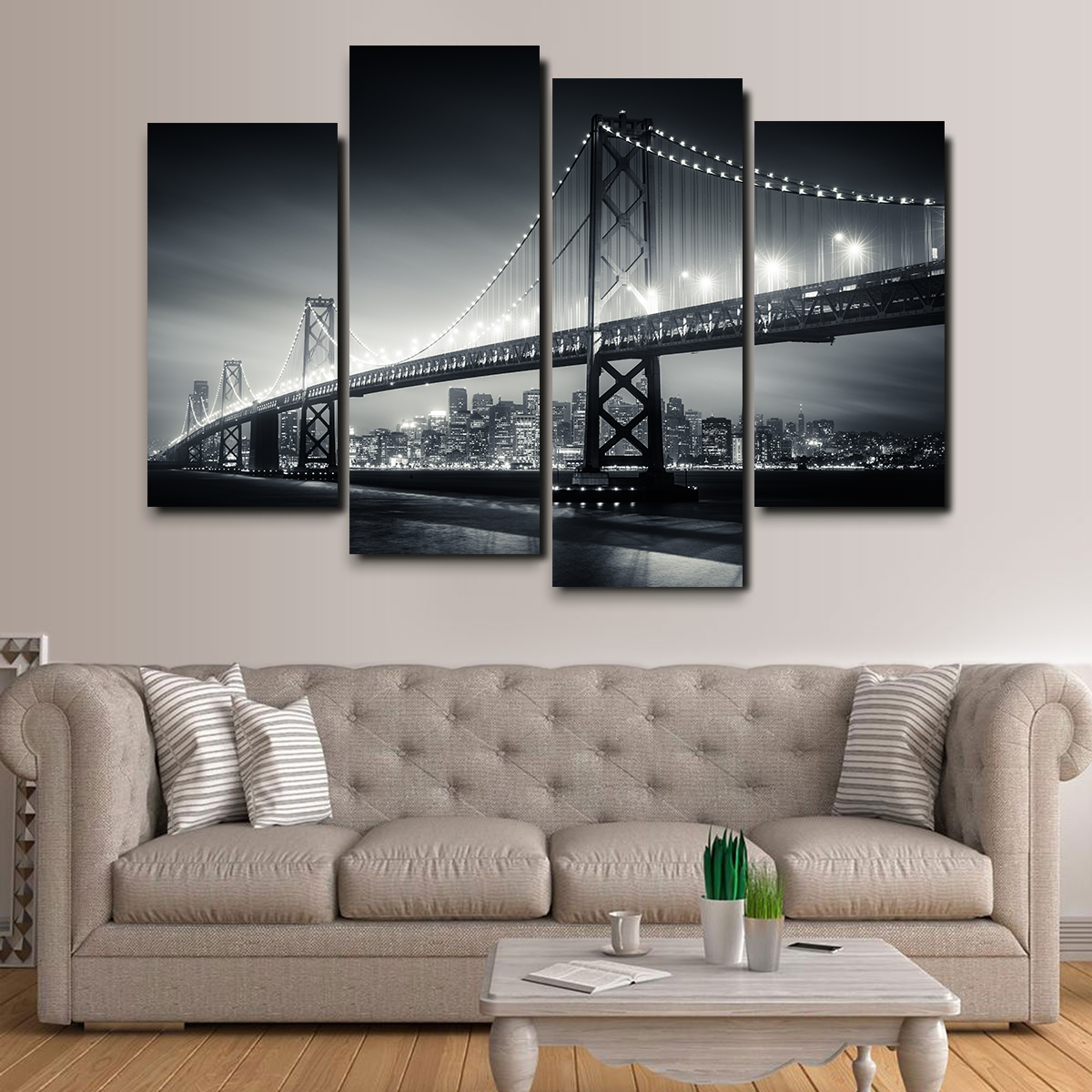 Stunning San Francisco Bay Canvas Wall Art for Home Decor