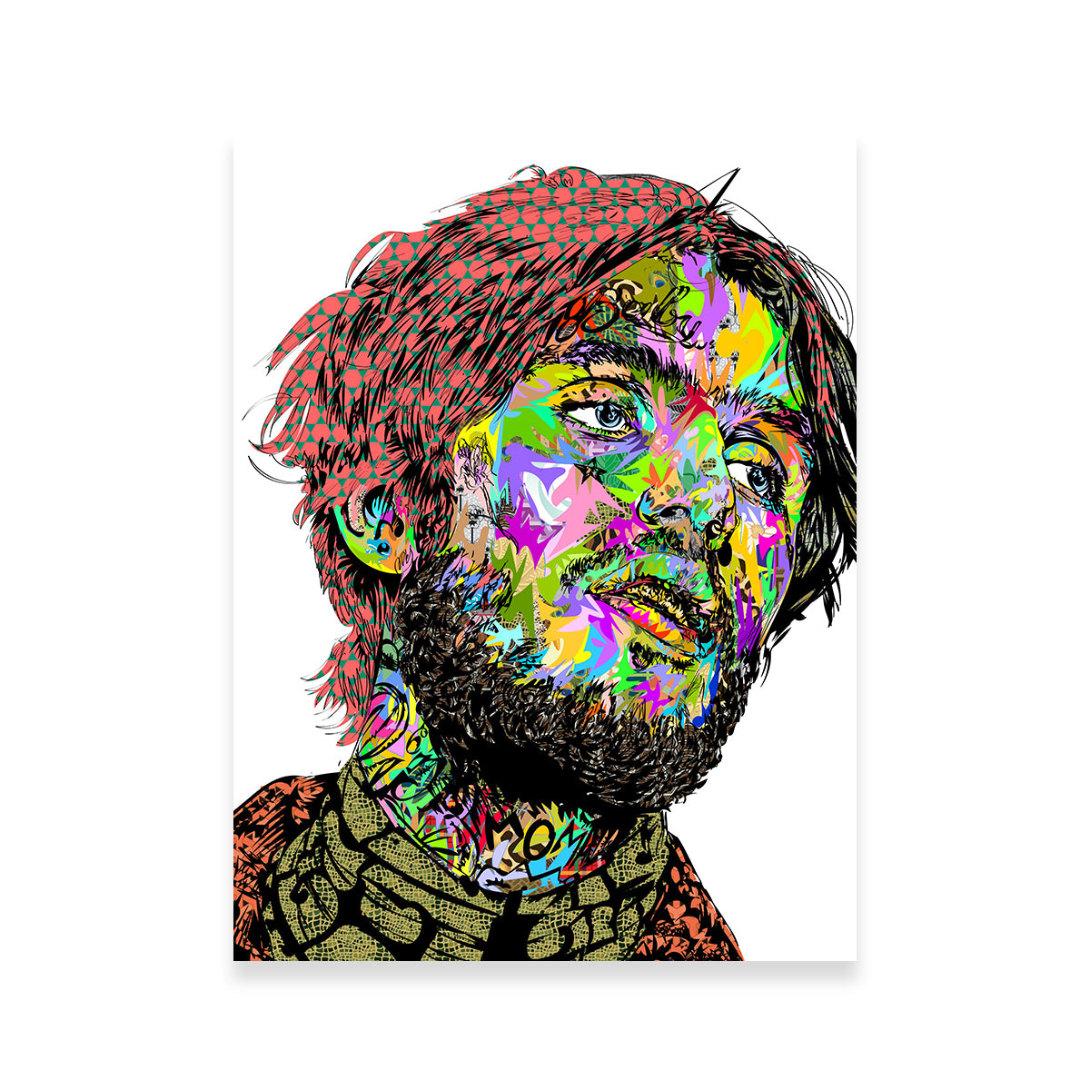 Eye - catching Lil Peep Color Wall Art for Stunning Decor