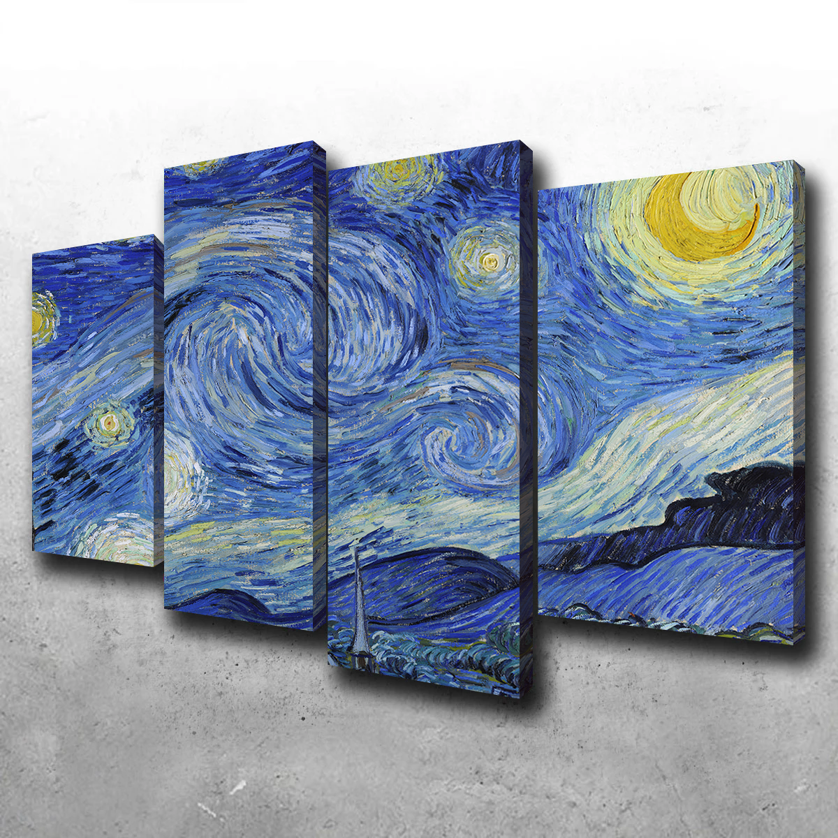 Enchanting Starry Night Wall Art - Premium Canvas for Home Decor