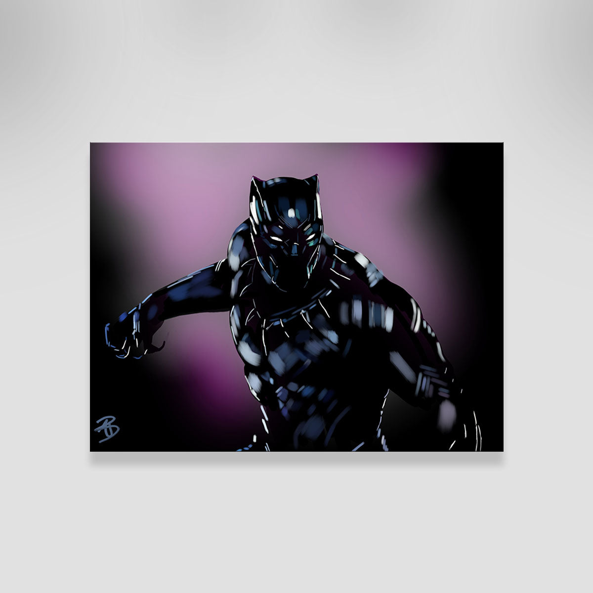 Stunning Purple Panther Wall Art by Andy Brackpool