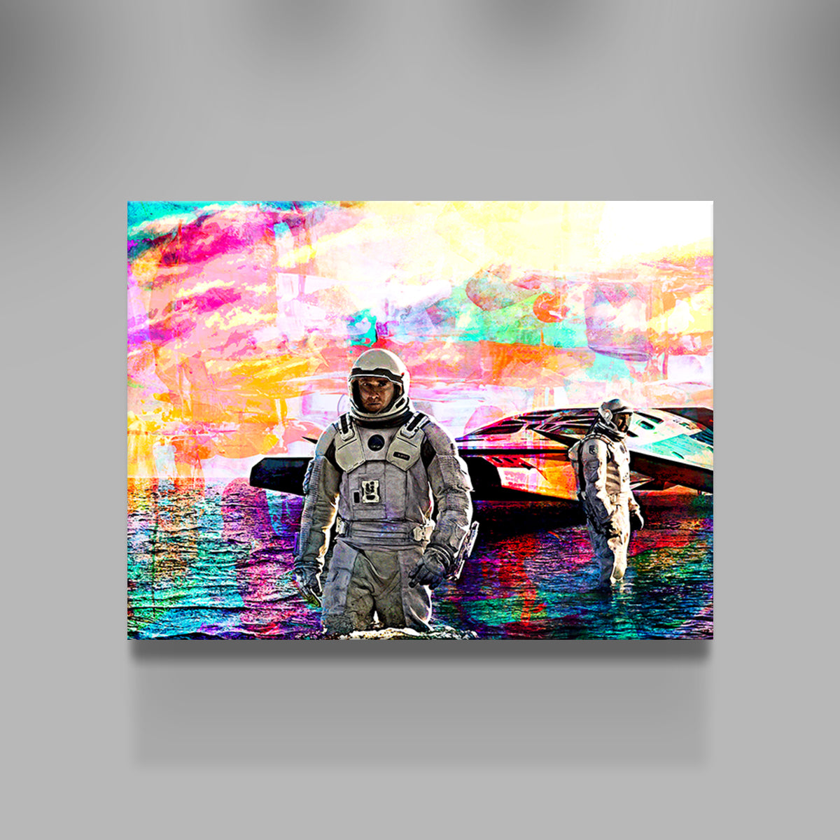 Stunning Interstellar Water Landing Wall Art for Home Decor