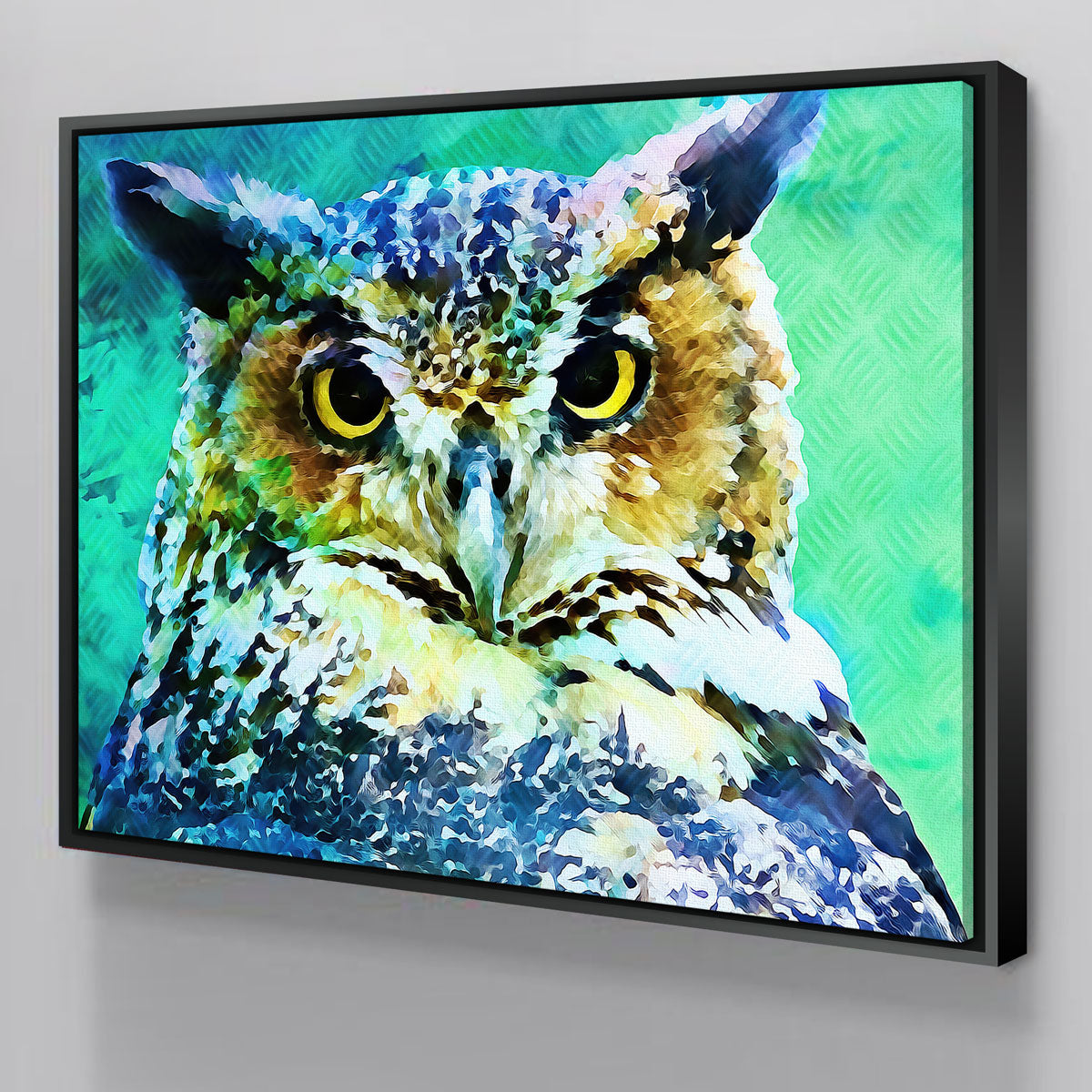 Stunning Great Horned Owl Wall Art by Denise Dundon
