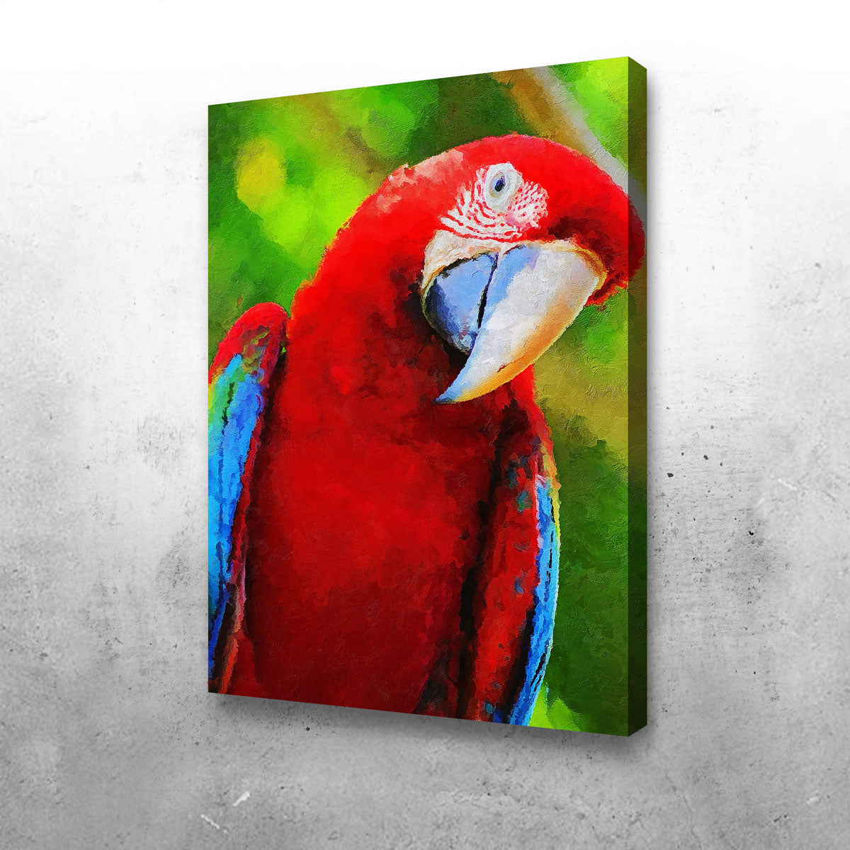 Stunning Parrot Recovered Painting Wall Art by Gab Fernando