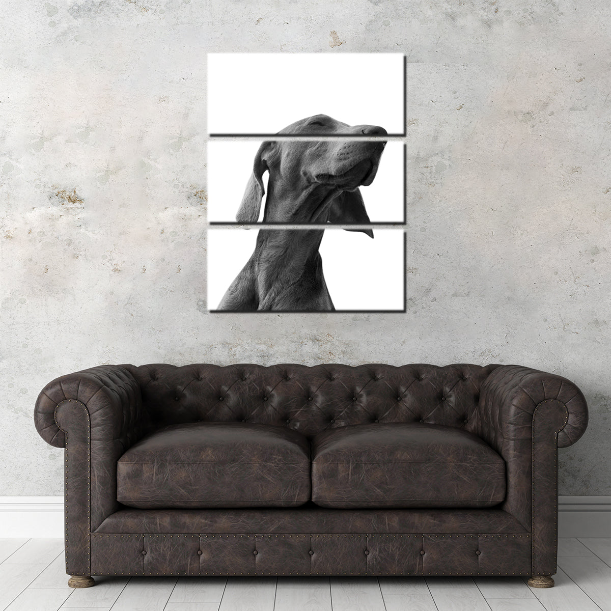 Stunning Black Dog Wall Art by Lawisi