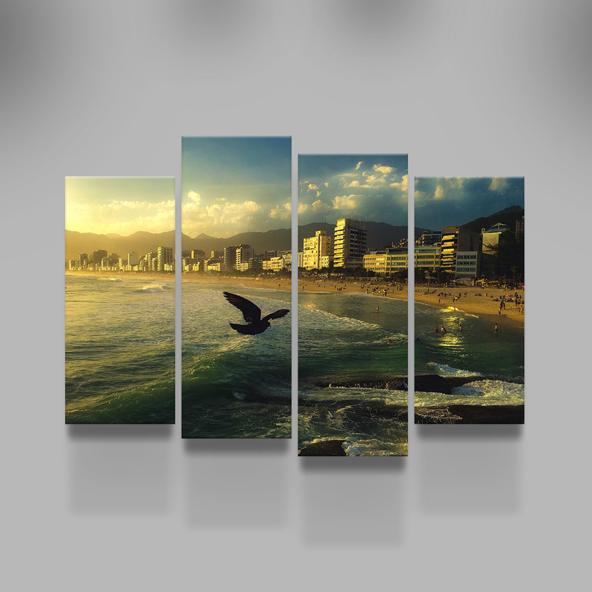 Exquisite Ipanema Rio Wall Art by Charity Dos Santos