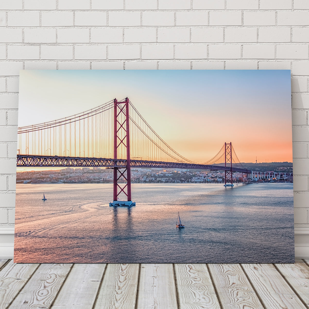 Stunning 25 de Abril Bridge Wall Art - Museum Quality Canvas Print