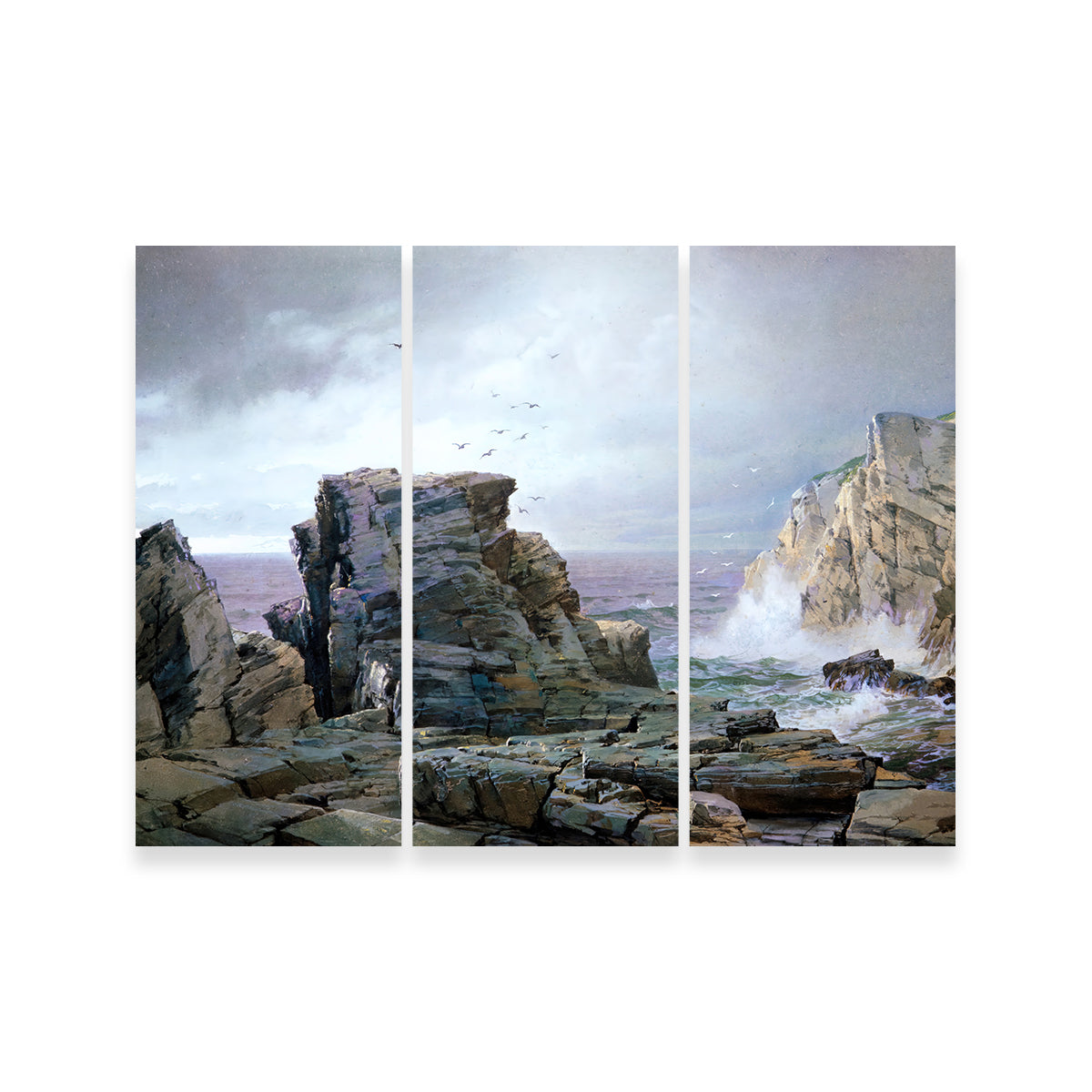 Stunning A Rocky Coast Wall Art by Denise Dundon