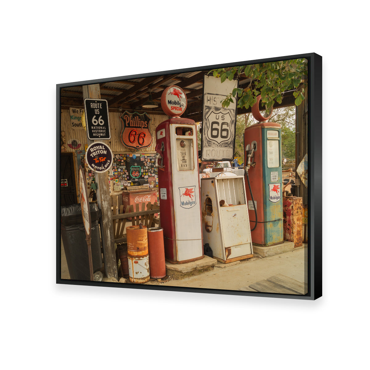 Authentic Route 66 in Arizona Canvas Prints