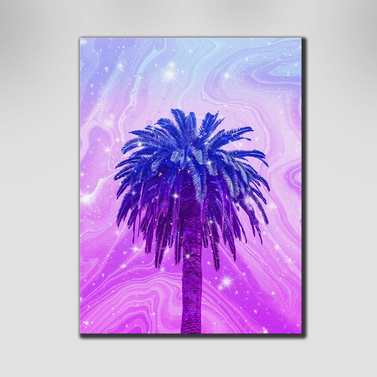 Gorgeous Purple Palm Tree Wall Art for Stunning Home Decor