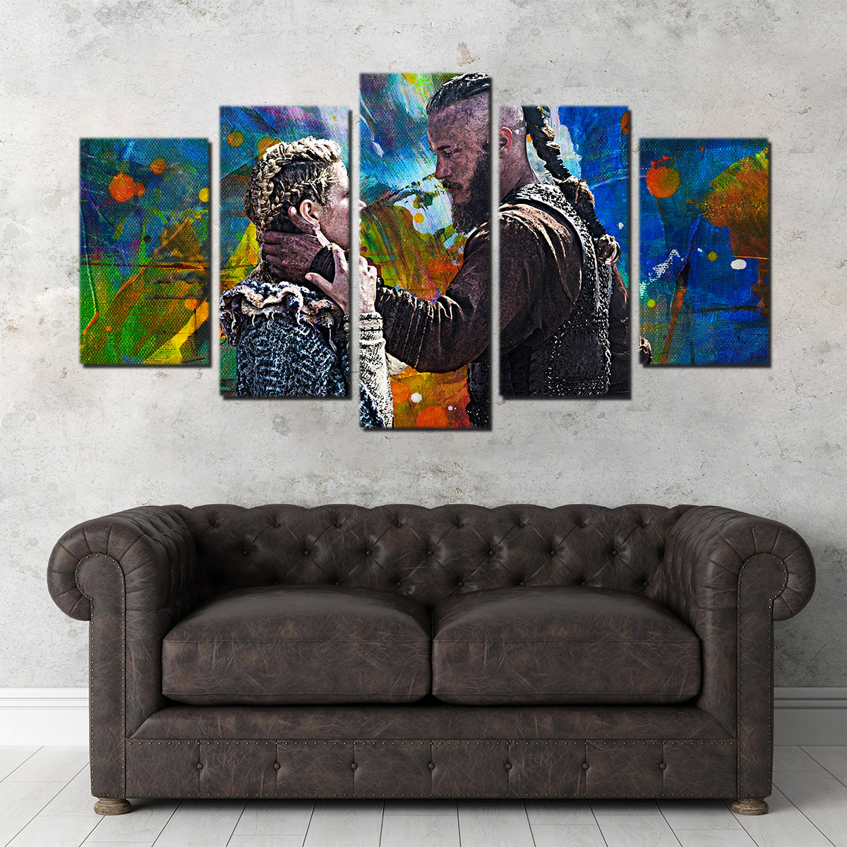 Stunning Ragnar & Lagertha Wall Art for Your Home Decor