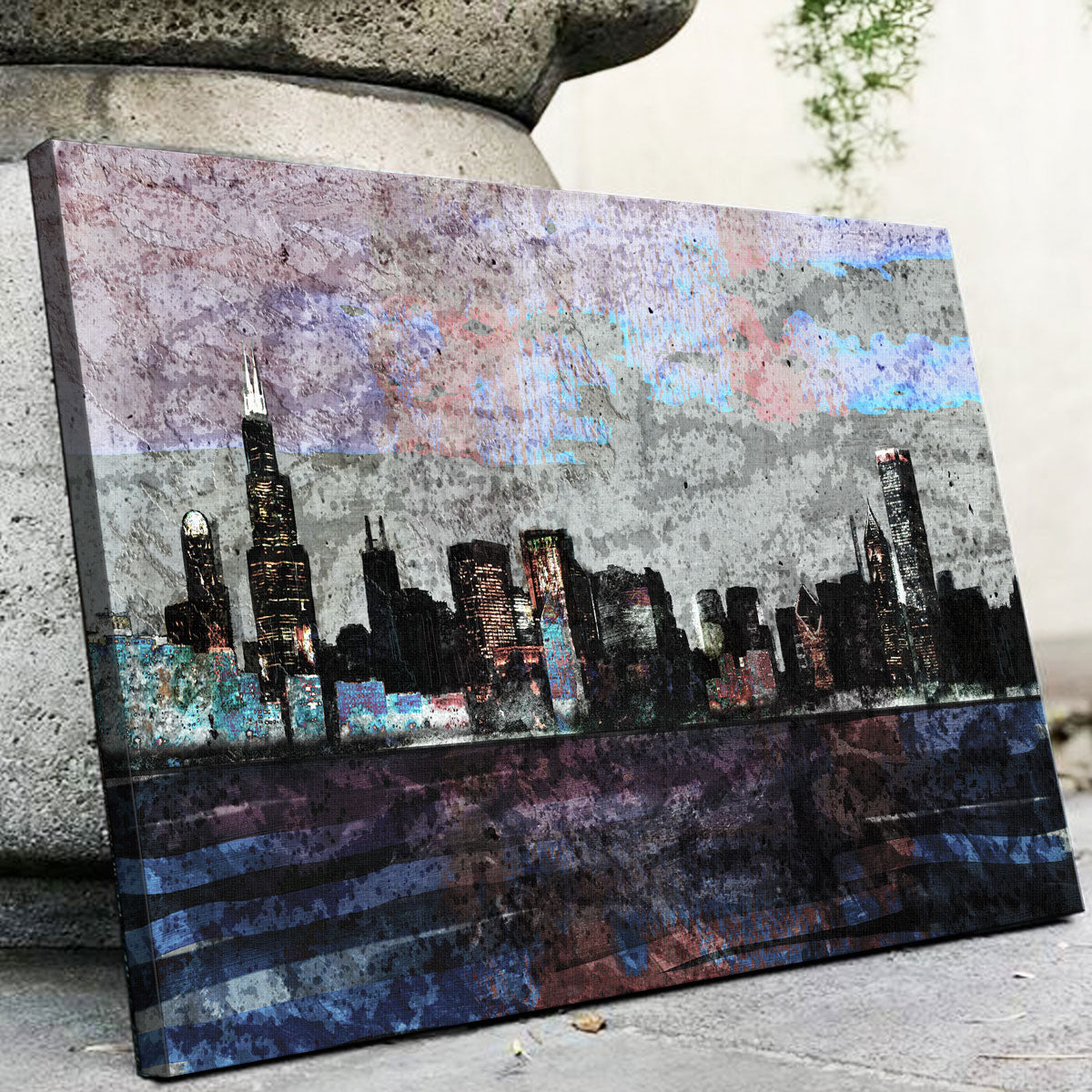Stunning Dusk Chicago Skyline Wall Art for a Chic Home Decor