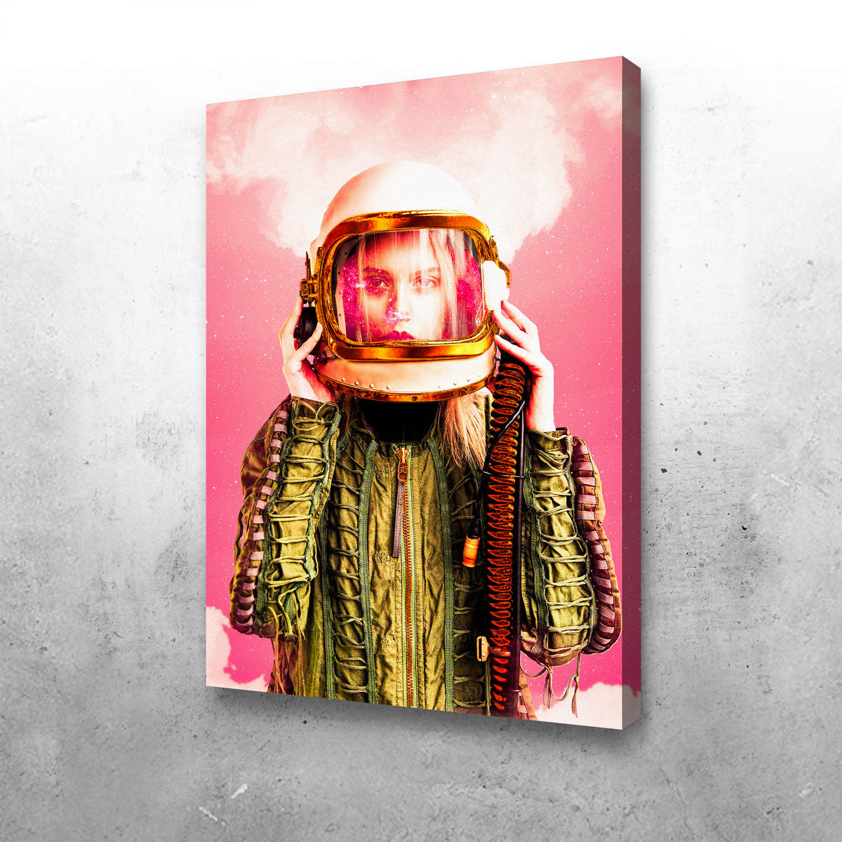 Stunning Space Girl Wall Art by Manuel Luces