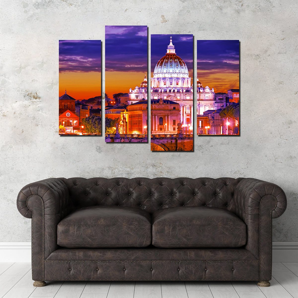 Stunning Saint Peters Basilica Vatican Wall Art by Dina Rolle