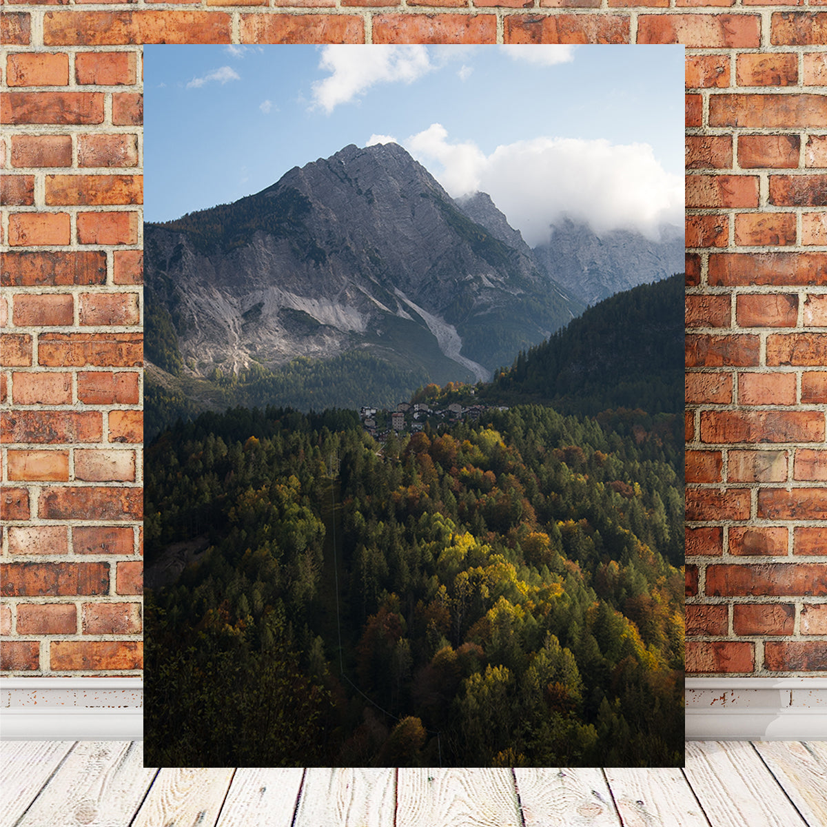 Cibiana Wall Art by Enzo Romano - Premium Handmade Canvas Artwork