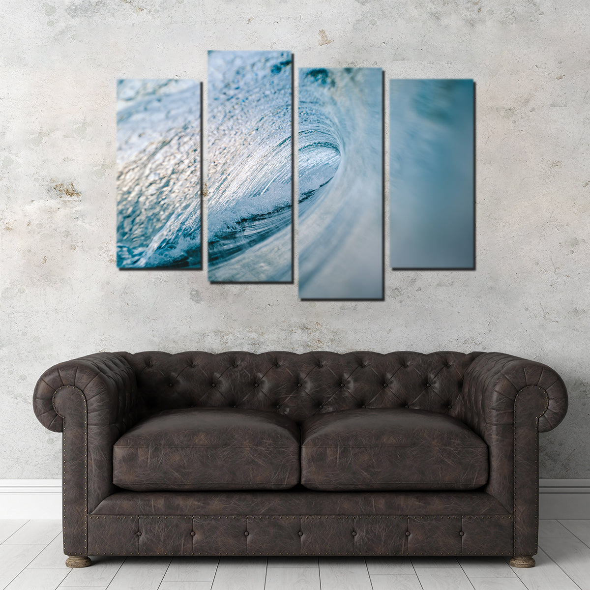 Stunning Blue Ice Wall Art by Lucas Moore