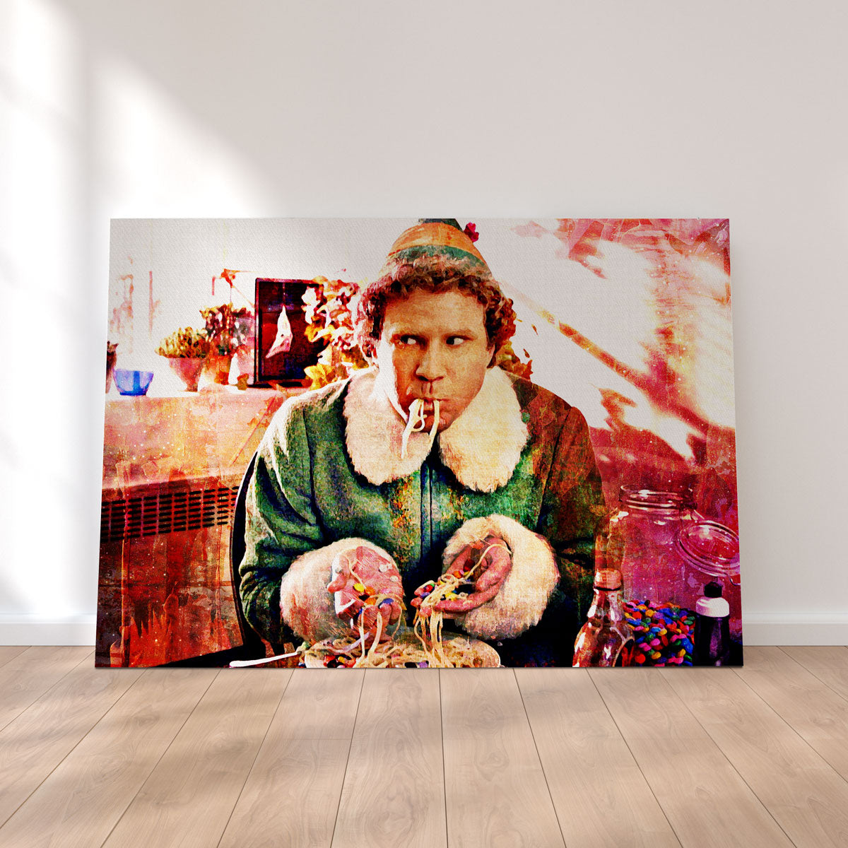 Exquisite Elf Wall Art - Handmade with Sustainable Pine and Museum-Quality Canvas