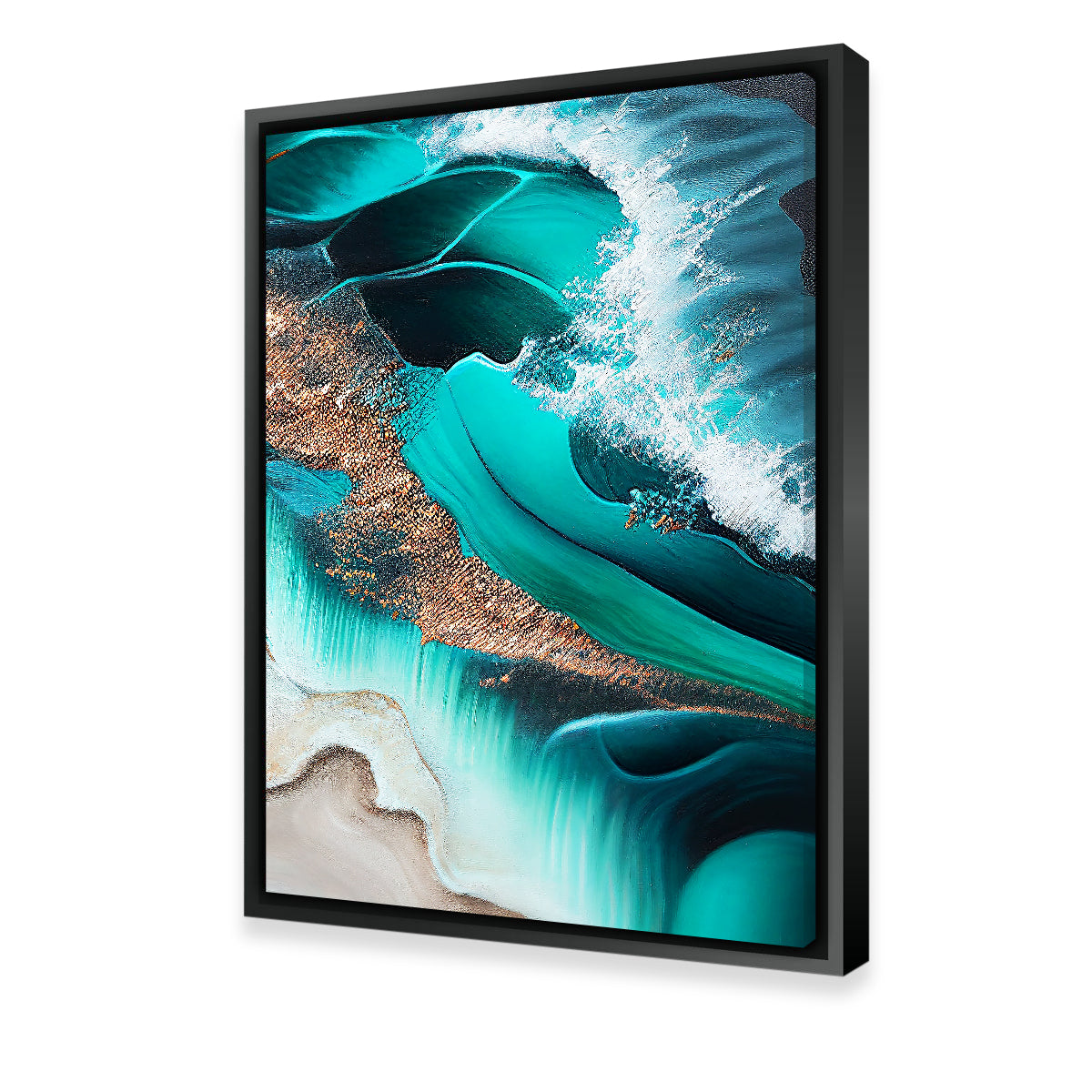 Stunning Coastal Abstract Series 7 Wall Art by Jennifer Hotai
