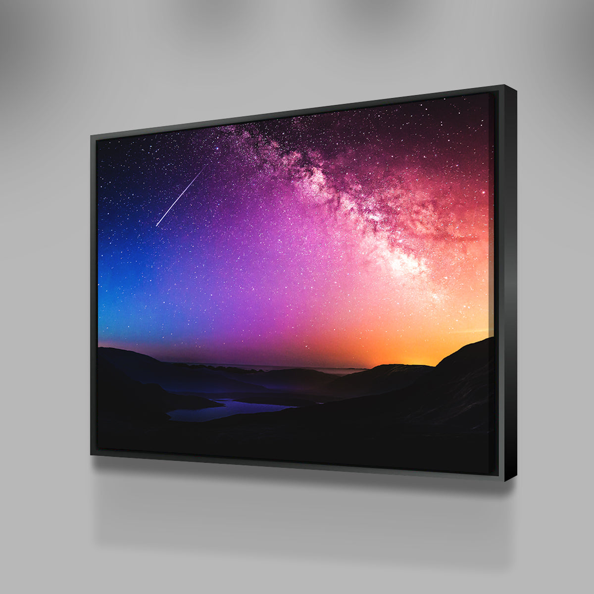 Gorgeous Rainbow Night Wall Art by George Sorin