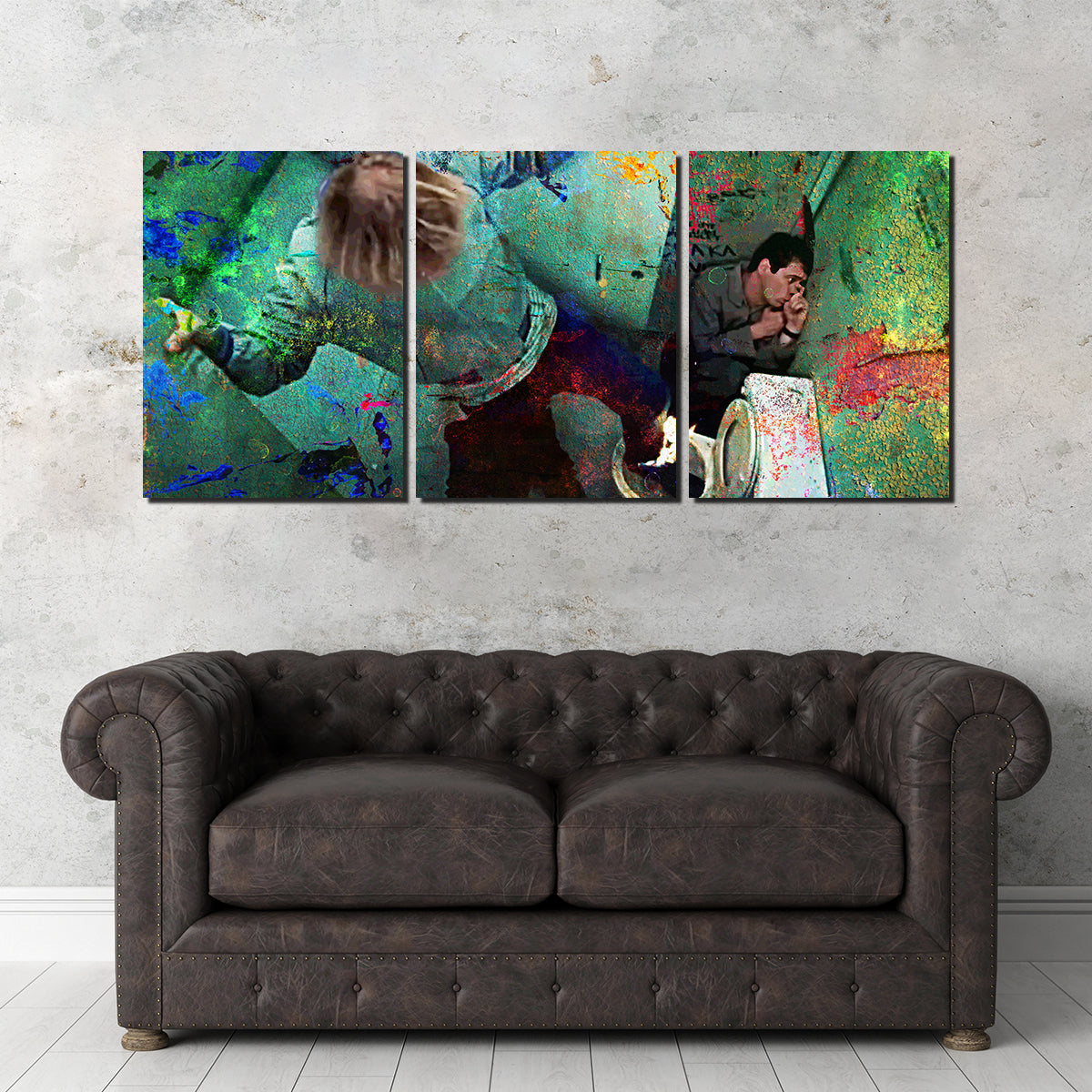 Dumb & Dumber Bathroom Stall - High - Quality Hand - Built Canvas Print