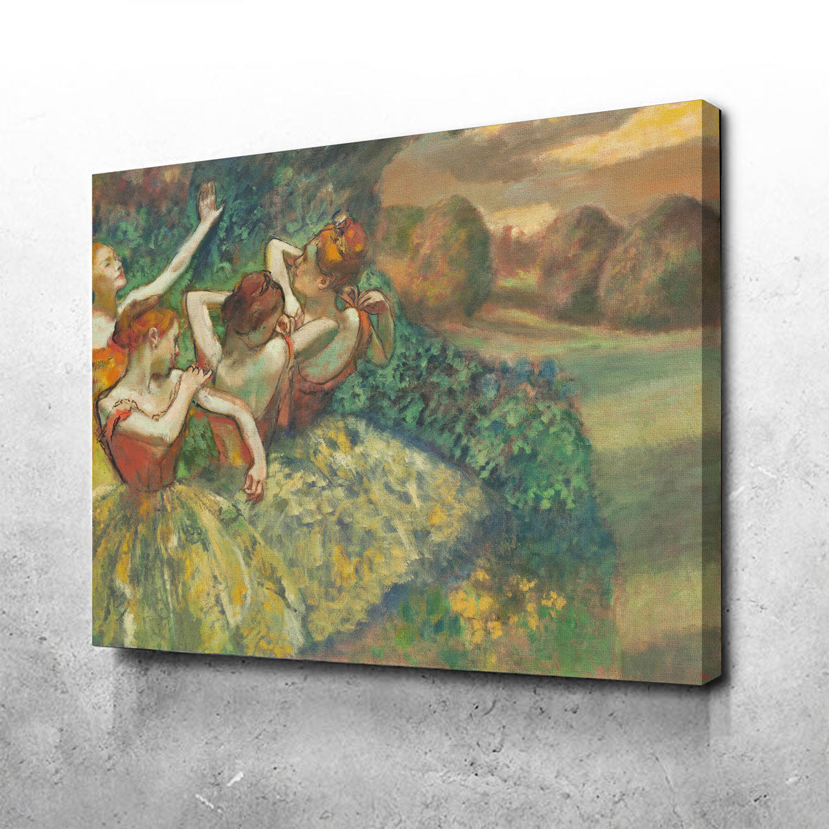 Exquisite Edgar Degas Four Dancers Wall Art