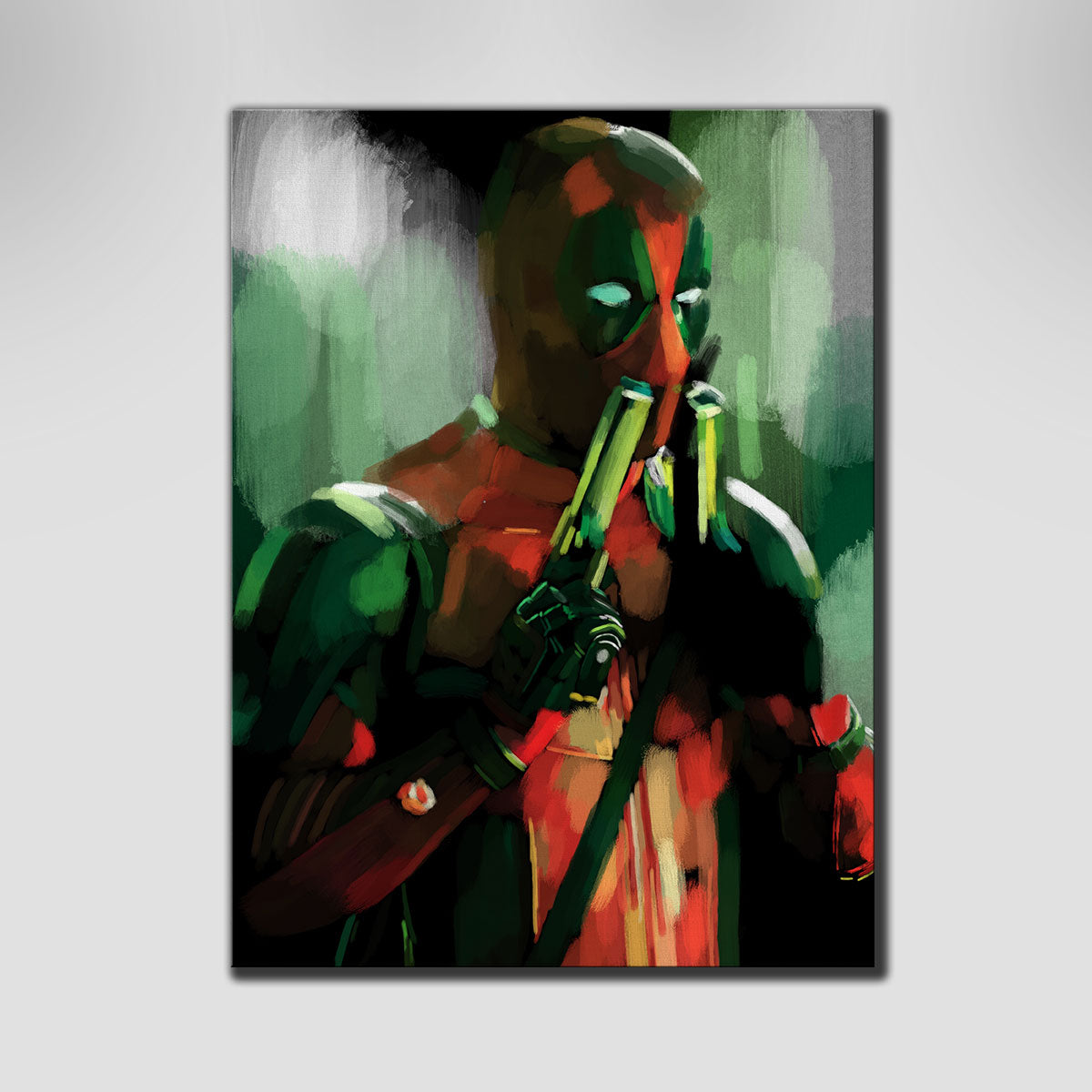 Exciting Deadpool With Guns Wall Art for Your Home Decor