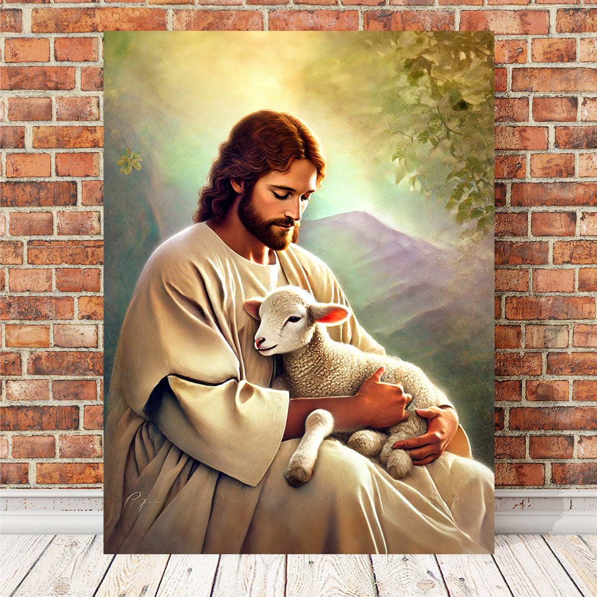 Stunning Jesus Holding Lamb Wall Art for Your Home Decor