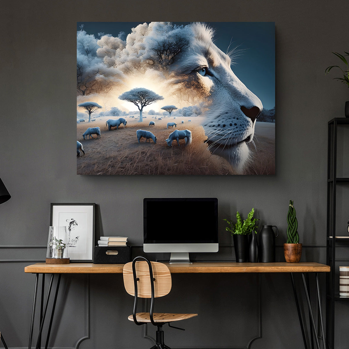 Roaring Majesty - Exquisite Handmade Canvas Prints