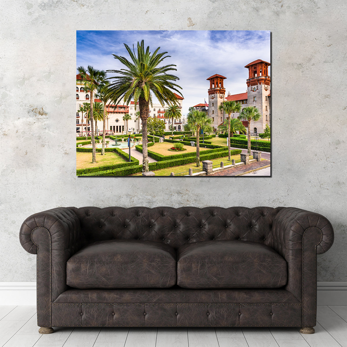 St. Augustine - Alcazar Courtyard Exquisite Wall Art for Home Decor