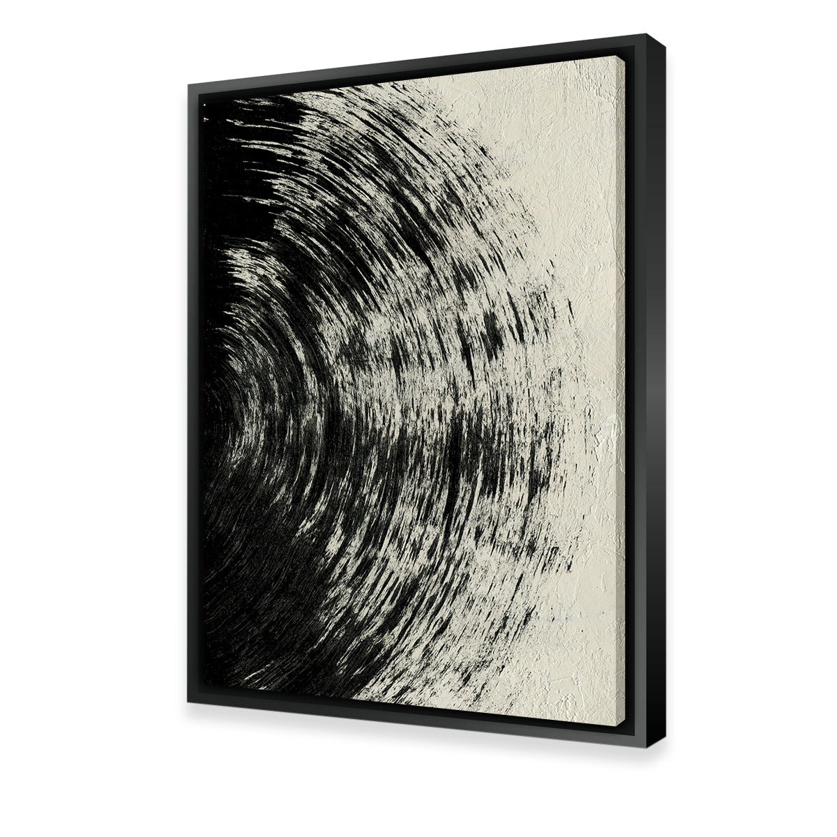 Stunning Black Circle Abstract Wall Art by Evgeny Vetrov