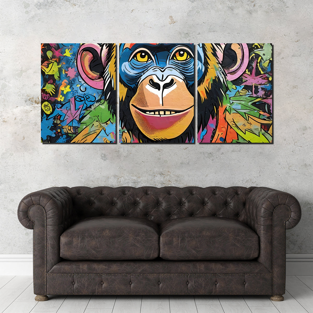 Chimp Graffiti Wall Art - Stunning Stephen Chambers Creation