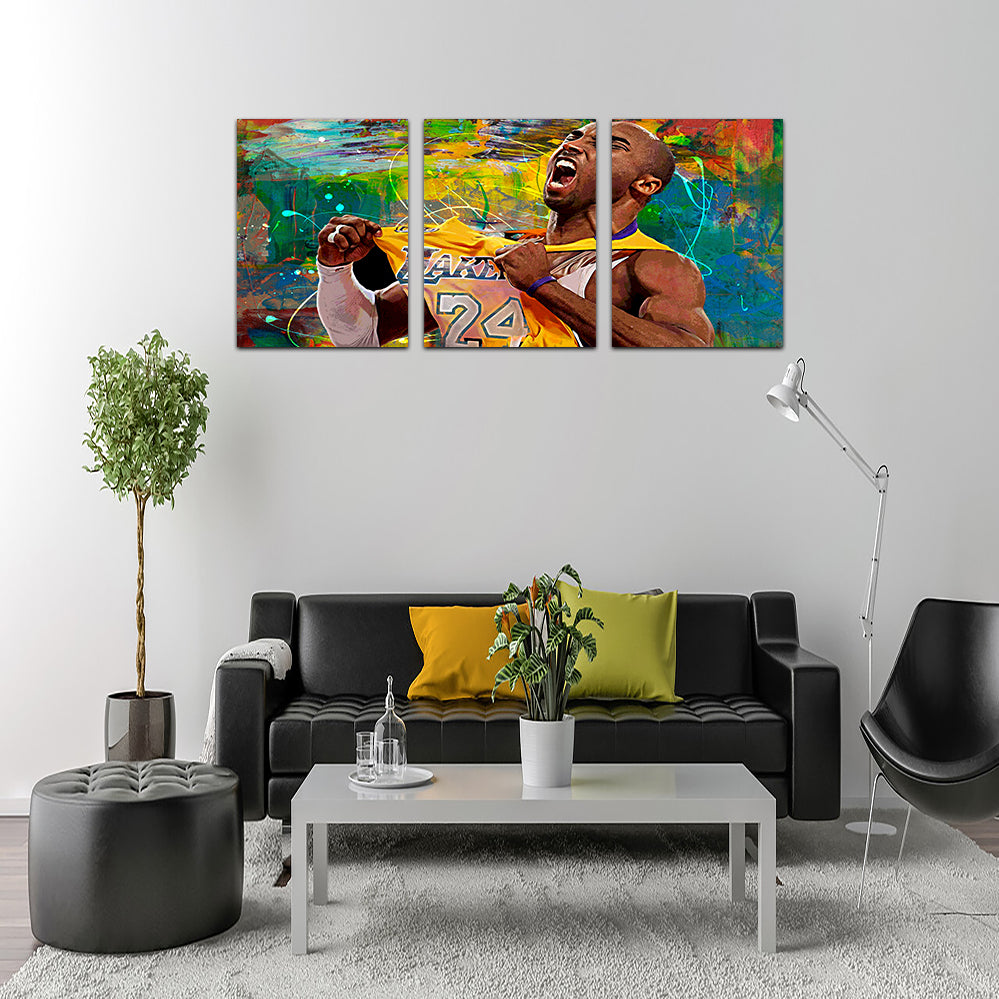 Stunning The Black Mamba Yellow Blend Wall Art for Home Decor