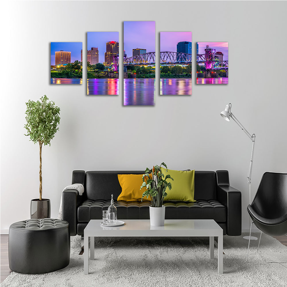 Exquisite Little Rock Skyline Wall Art for Stunning Decor